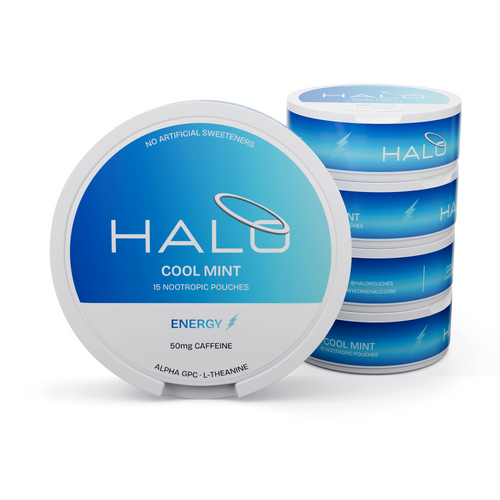 Halo Wintergreen 50mg Caffeine Pouches - 5 pack