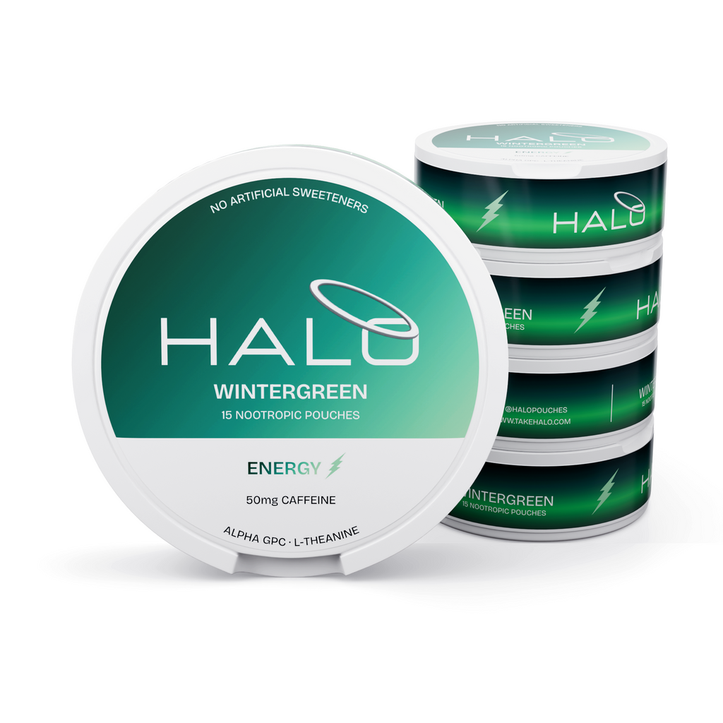 Halo Wintergreen 50mg Caffeine Pouches - 5 pack