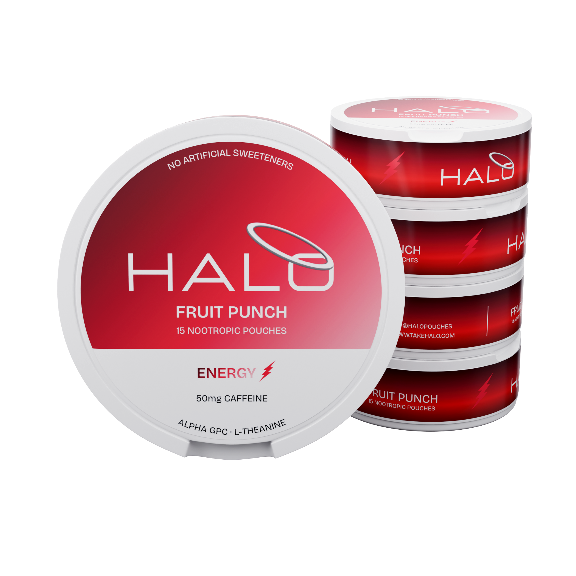 Halo Cool Mint 50mg Caffeine Pouches - 5 pack